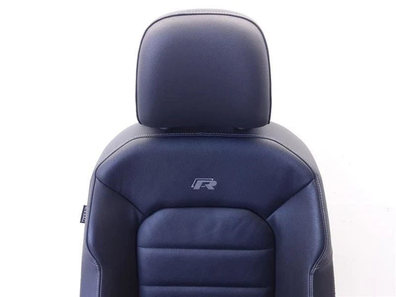 Asiento delantero de pasajero VW Golf R 15-19 cuero respaldo eléctrico manual OEM Foto 2 de 4