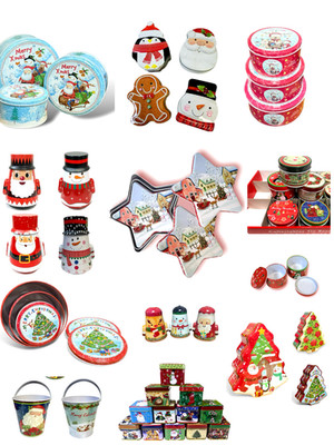 Weihnachten SEASONAL Stern XMAS TREE SANTA Dose Set AUFBEWAHRUNG Plätzchen Schokolade Geschenkbox