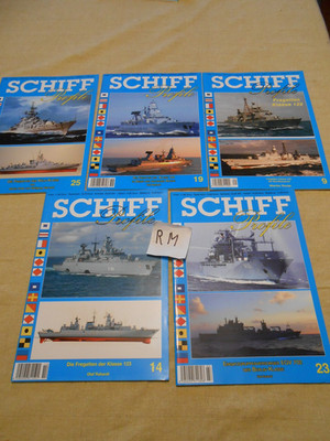 Konvolut Schiff Profile ( 5 Hefte) Nr.9, 14, 19, 23, 25  Bundeswehr - Marine