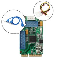 PCI-E to USB3.0 Extended Card 19-Pin MiniPCIe to Front USB3.0 Small 4pin Power