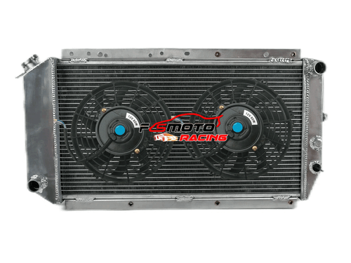 Aluminum Radiator & Fans For Subaru Leone L Series 1979-1984 Brumby 1979-1994 MT - Picture 1 of 9