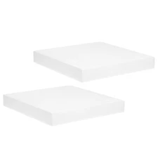 2pcs Square Foam Cake Dummy Set, 14"x 14"x 2" Fake Cake Model