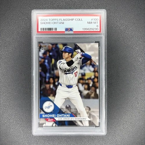 2024 Topps Flagship Collection #100 Shohei Ohtani PSA 8 Near Mint