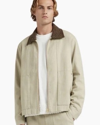 Neu mit Etikett Herren CHE Studios beige Cayell Jacke Größe M UVP 260 £