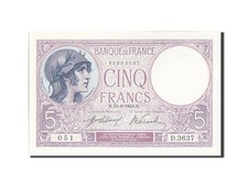 [#208506] Banknote, France, 5 Francs, 5 F 1917-1940   Violet  , 1918, 1918-09-13