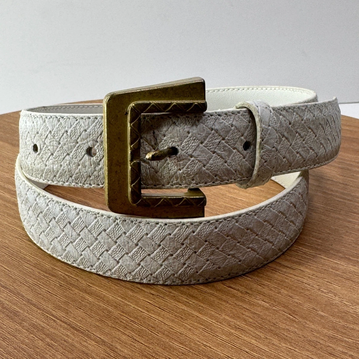 Vintage Calderon Black Leather Golf Belt Gold Charms Miami Riviera 4623 XS 26 Calderon Belt - Etsy Canada main image 4
