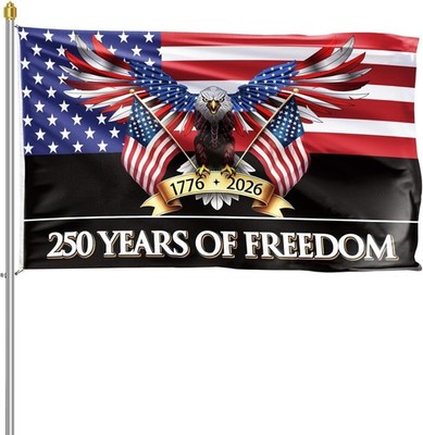 250 Years America Flag - Double Sided Patriotic Eagle 3 X 5 Ft Anniversary