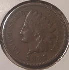1887 Indian Head Cent 1c Philadelphia Mint US coin (#46e-13377/RBV)