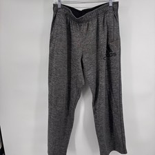 Adidas ClimaWarm Mens L Gray Heather Fleece Athletic Jogger Sweatpants