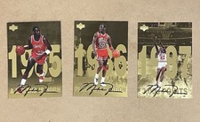 1998 UPPER DECK GATORADE GOLD 12 CARD SET - MICHAEL JORDAN 3.5 X 5 SIZE NM-MT
