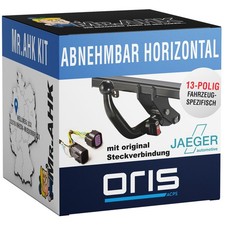 Per Citroen C3 16-24 Oris Gancio di Traino Rimovibile con 13 Poli Specifico