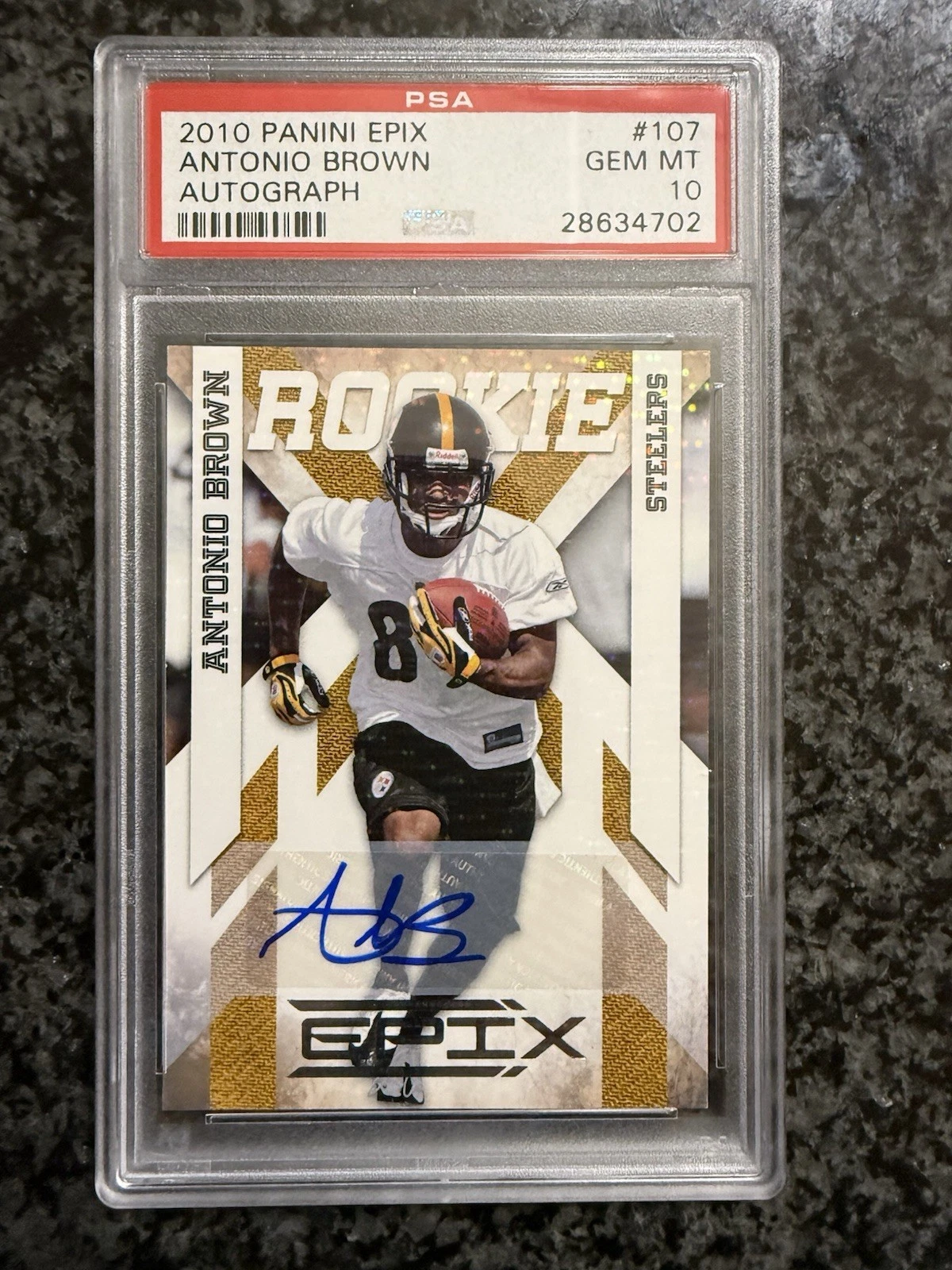 Antonio Brown Panini Epix #107 Autograph