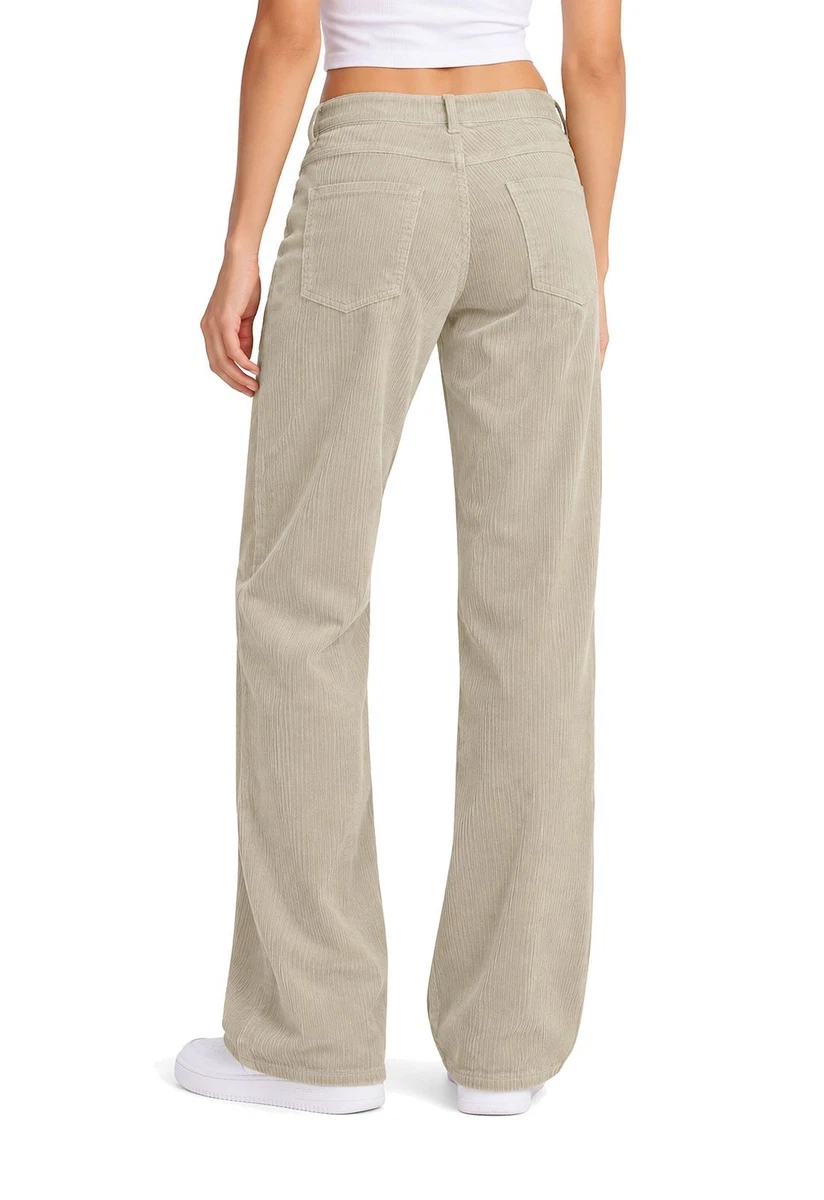 Hailys Damen Wide Leg Cordhose Damenhose Hose mit weitem Bein Pants Ma44ddy Cord