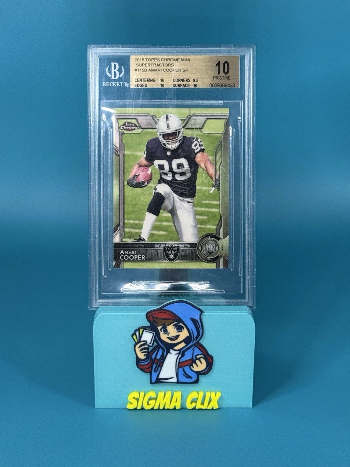 Amari Cooper RC SUPERFRACTOR 1/1 BGS 10 PRISTINE 2015 Topps Chrome Mini Variant⭐ view 1
