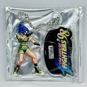 SNK NEOGEO KOF Blind Acrylic Stand 3pcs + Keychain Set  Used,