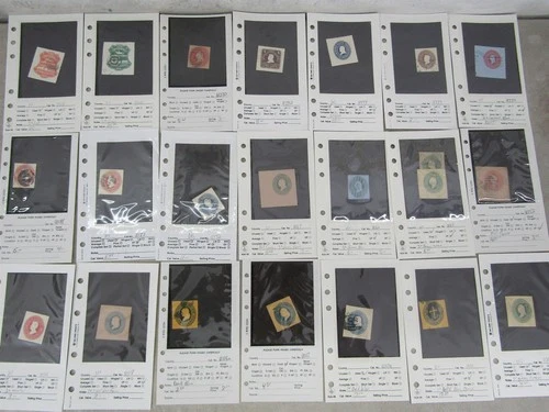 Nystamps US back book cut square stamp collection high cost m28wf