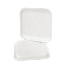 1SW, 1S White Foam Meat Trays, Disposable Standard Supermarket Meat Poultry ...