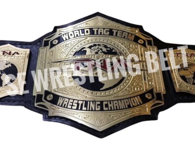 TNA World Tag Team Wrestling Championship Belt Title Adult Size 4mm Old Version