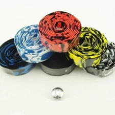 2X Bike Handlebars Belt Camouflage Handle Bar Grip Wrap Tape Bicycle Parts Decor