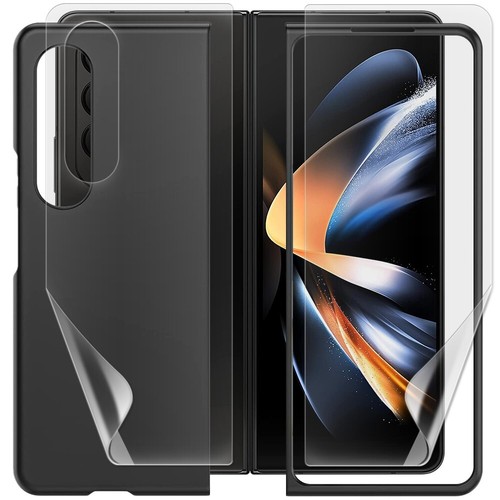 Anti-Bubble Outer+Back Soft Hydrogel PC Hard Cover Case f Samsung Z Fold 4 F936U - 第 1/1 張圖片
