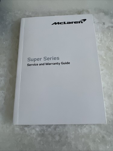 2018 2019 MCLAREN 720S COUPE SUPER SERIES OWNERS MANUAL & LEATHER CASE OEM - Picture 12 of 12