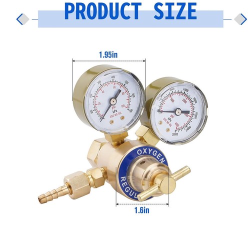 Oxygen Regulator & Acetylene Gas Regulator Victor Welding Cutting Torch 2 Gauge - Imagen 5 de 13