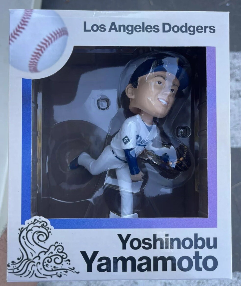 2024 Yoshinobu Yamamoto Los Angeles Dodgers Bobblehead Box Not