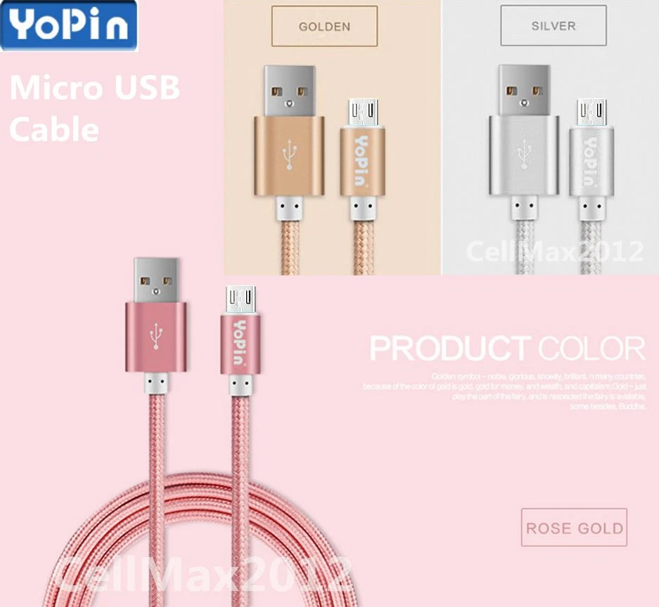 Heavy Duty Micro USB Fast Charger Data Cable Cord For Samsung Android HTC LG US - Image 4 of 4