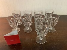 9 Water Glasses Near Bourbon Model Crystal Baccarat Price per Unit 