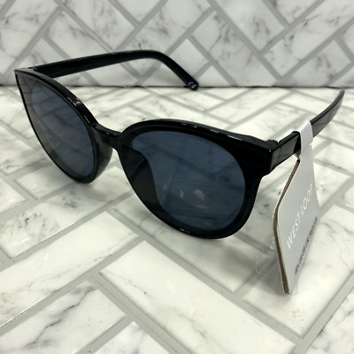 NWT West Loop Sunglasses 59773 001 VL Black Frames Black Butterfly Lens
