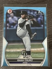 2023 Bowman Draft Isaiah Coupet 1st Prospect Sky Blue Parallel #35/499 Rockies