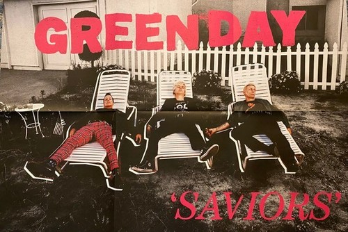 GREEN DAY - Saviors - Neon Pink with Neon Green Splat - Limited Edition Vinyl LP - Picture 8 of 8