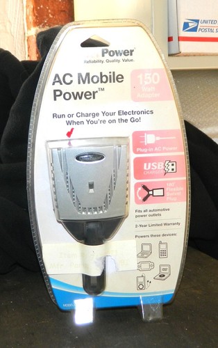 Cyber-Power AC Mobile Power 150 Watt Car Adapter Model No. CPS150BI Cig Lighter