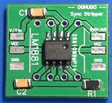 LM1881 Sync Stripper PCB fully assembled, free ship RGB Framemeinster upscaler !