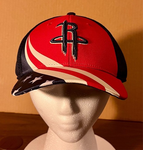 Houston Rockets NBA Adidas Gorra con Correa - Estrellas/Rayas/Patriótico/EE. UU. - GUC - Imagen 2 de 7