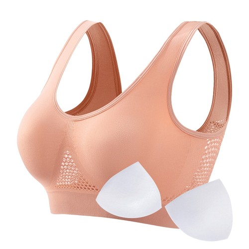 Women Bro Plus Size Bra 5XL - S Wireless Padded Running Fitness Yoga Sports - Picture 43 of 54