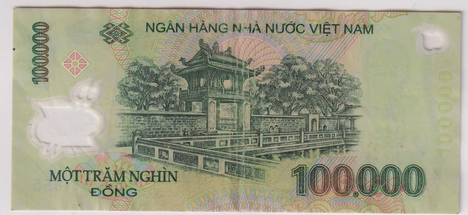 Vietnam: 100,000 Dong Banknote, Kr #122M (61728) - Image 2 of 2