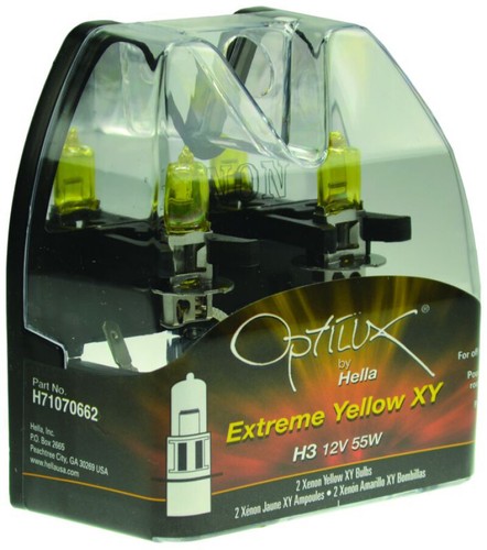 Hella Optilux H3 12V/55W XY Extreme Yellow Bulb - Picture 4 of 12