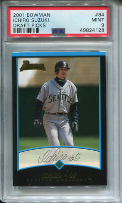【PSA9 RC】2001 Bowman Ichiro Suzuki イチロー Ichiro Suzuki 2001 Bowman Chrome Refractor RC PSA 9 Gem 10