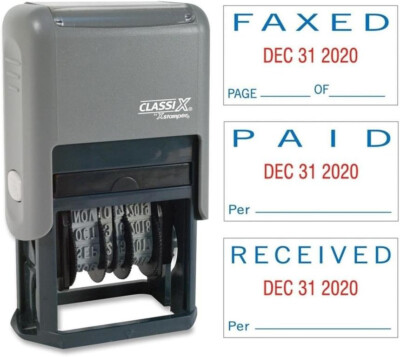 Xstamper 40240 Auto Number Stamp, Self-Inking, 6 Wheels, 1 Size