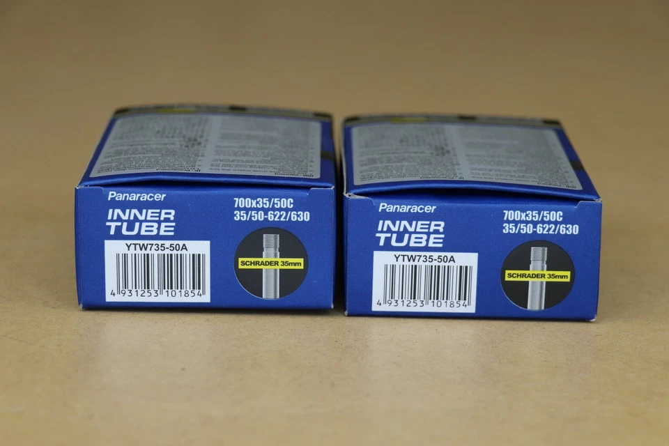 Paquete de 2 Panaracer 700 x 35-50C, 27"x 1 1/4" Válvula Schrader Tubo Interior Bicicleta Híbrida Foto 4 de 4