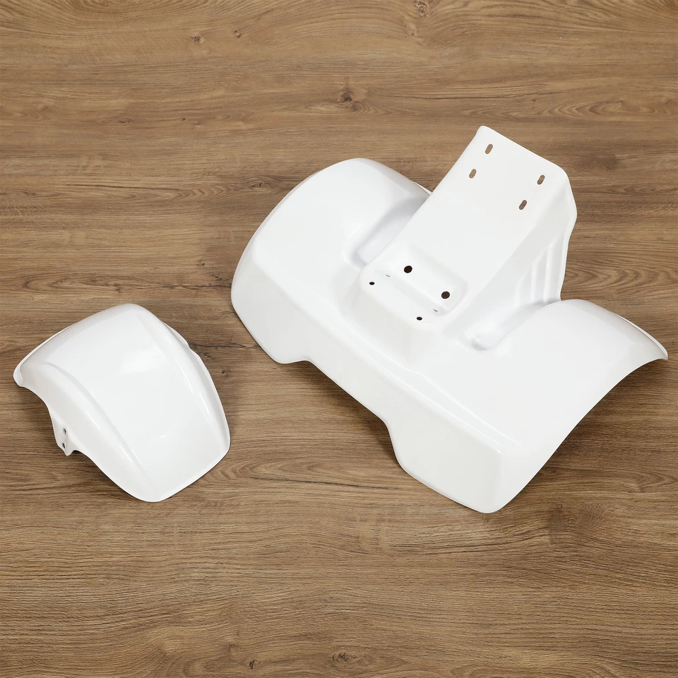 New White Plastic Front & Rear Fender Kit For Honda ATC70 ATC 70 1978-1985 ATV - Image 3 of 4