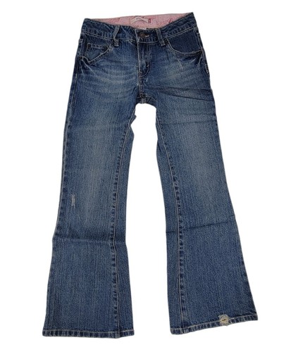 NWT LEVI Strauss Jeans Girl’s Sz 12 Reg Stretch Flare 517 Denim Vintage Blue - Picture 2 of 8