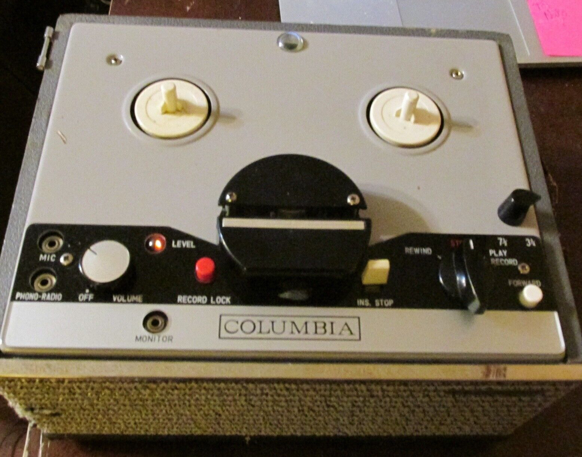 Vintage Sony/ Columbia (model 5100) Tube- Reel-To-Reel Portable