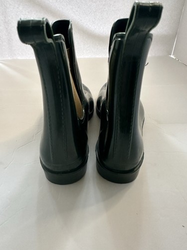 Lauren Ralph Lauren Rain Boots Women’s Short Rubber Ankle GreenSlip On Sz 10 - Picture 2 of 4