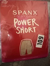 NIP Spanx Power Short (Shaper Short) in nude, sz M