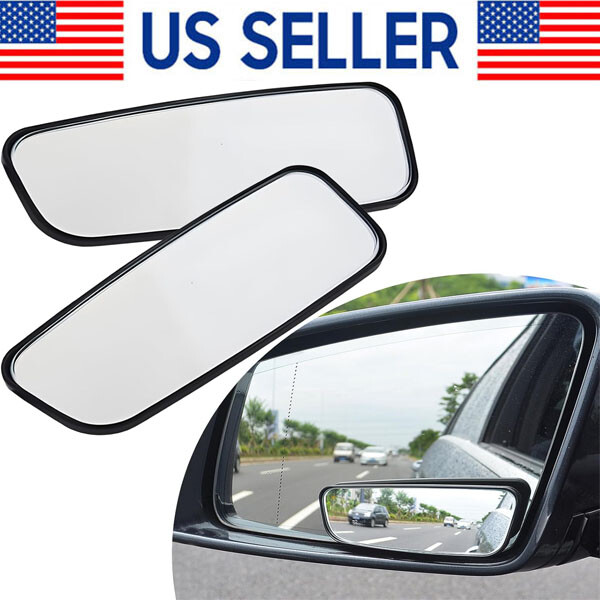 2x 360° Stick on Rear View Auxiliary Blind Spot Mirror Wide Angle Car Truck SUV