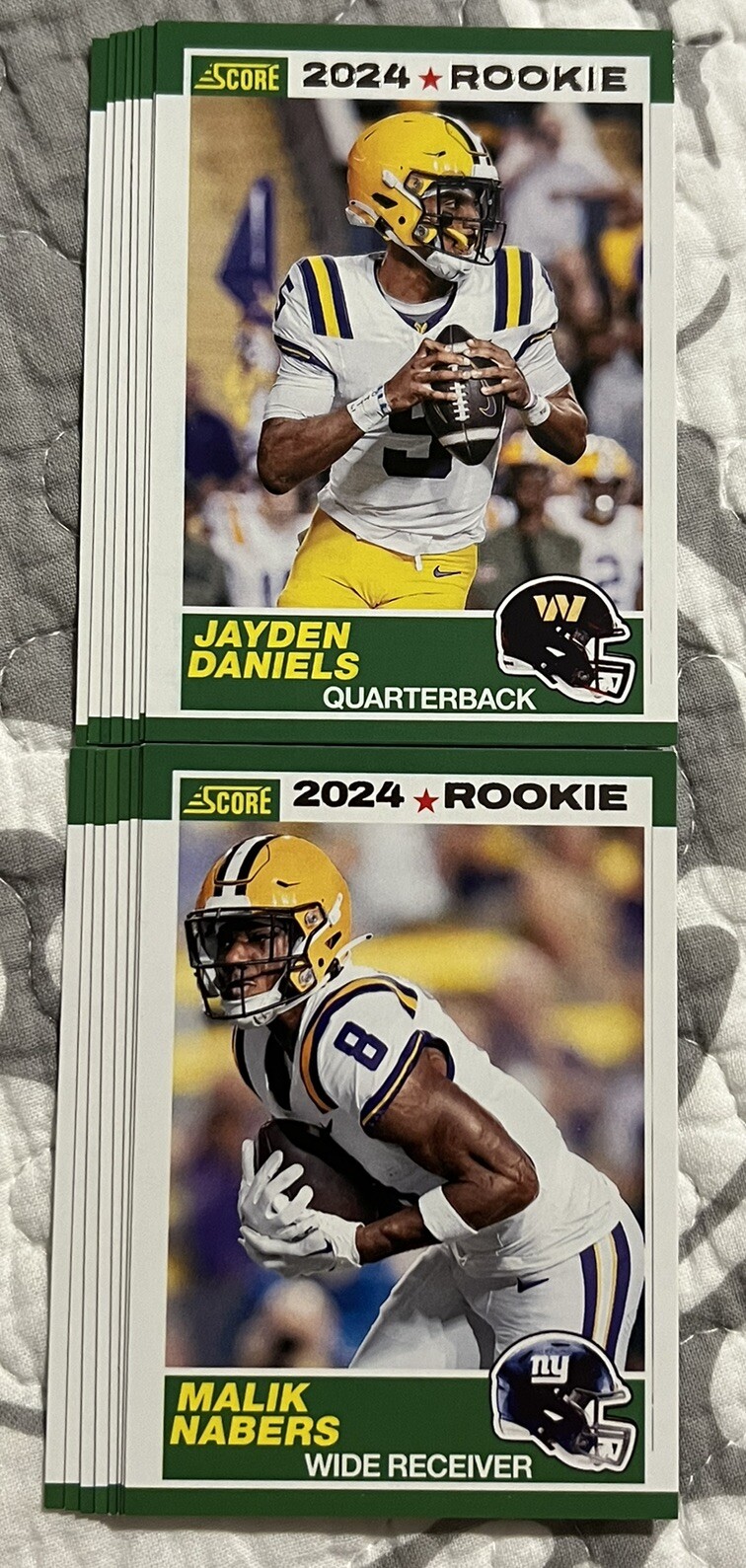 2024 Panini Score Football Cards - 2024 Rookie / 35th Anniversary + Parallel