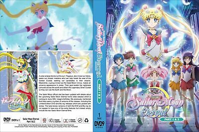 Sailor Moon (Season 1 2 3 4 5 + Crystal + 3 Movie) ~ All Region~ English  Version