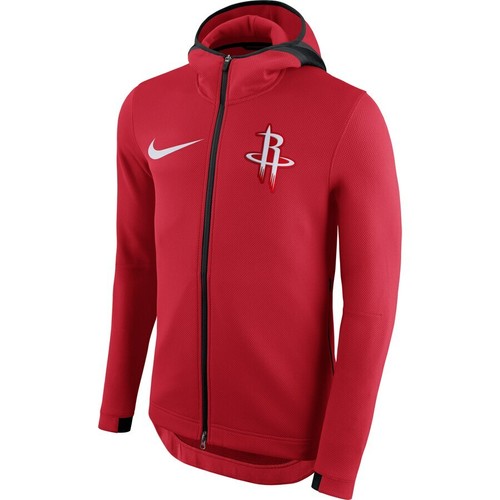 NEW Nike Rockets NBA Therma Flex Showtime Hoodie Red Houston 899842-657 Large